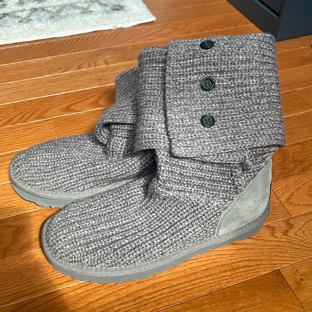 UGG® Classic Cardy Button Knit Boots